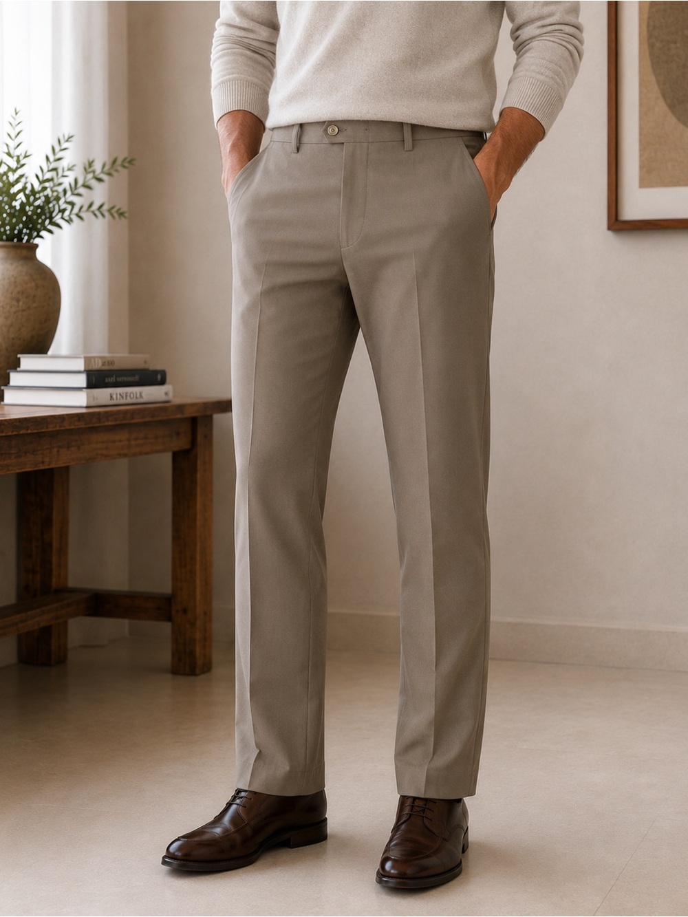 Ralph Lauren Men's Dress Pants in Taupe